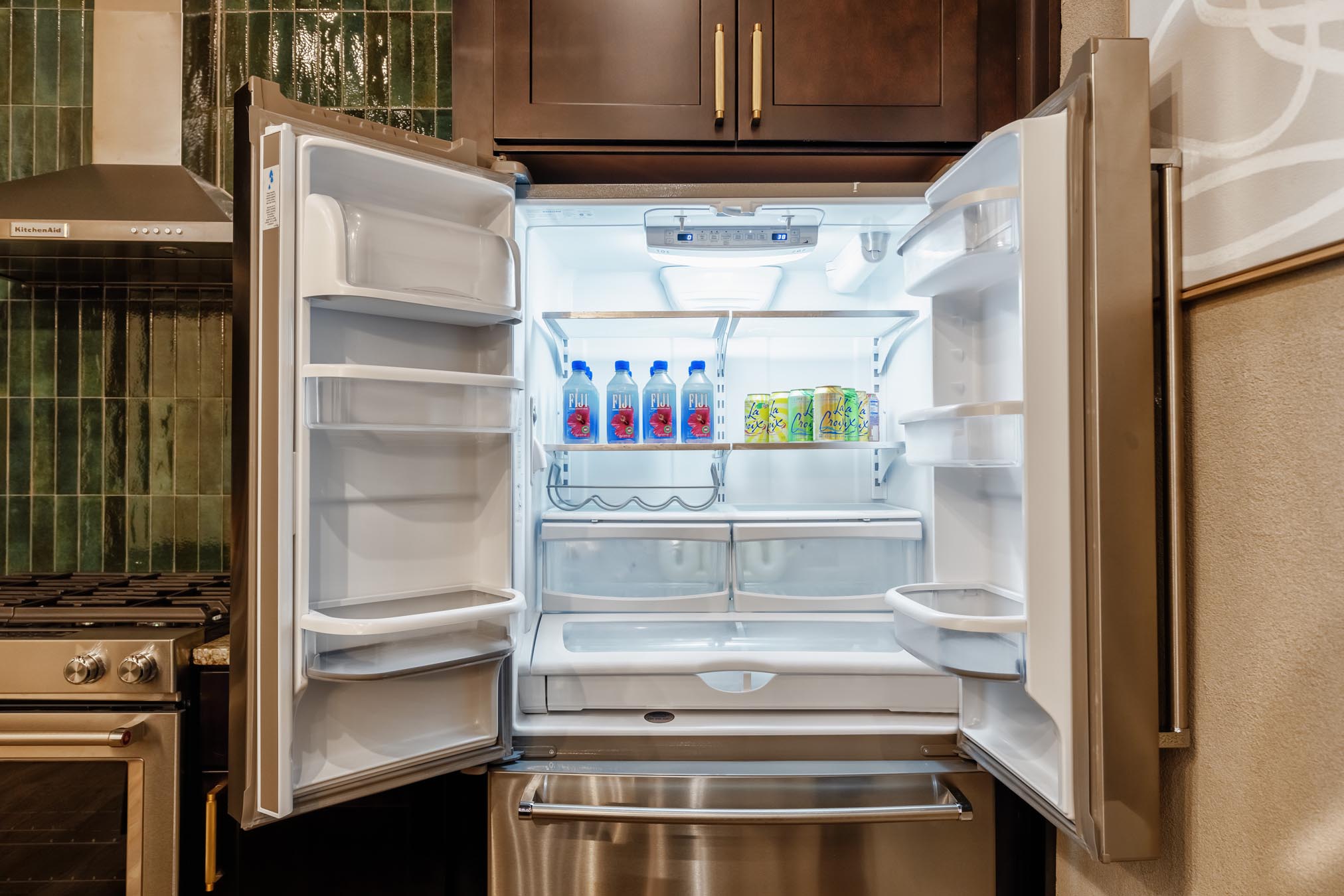 Fridge with doors open